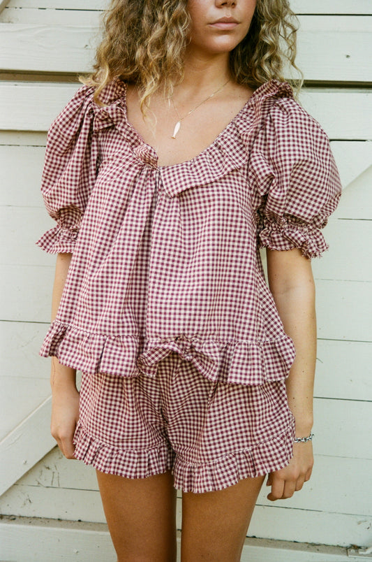Boheme Shorties ~ Gingham