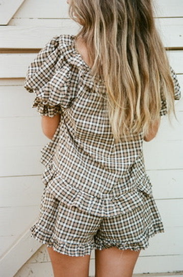 Boheme Blouse ~ Plaid
