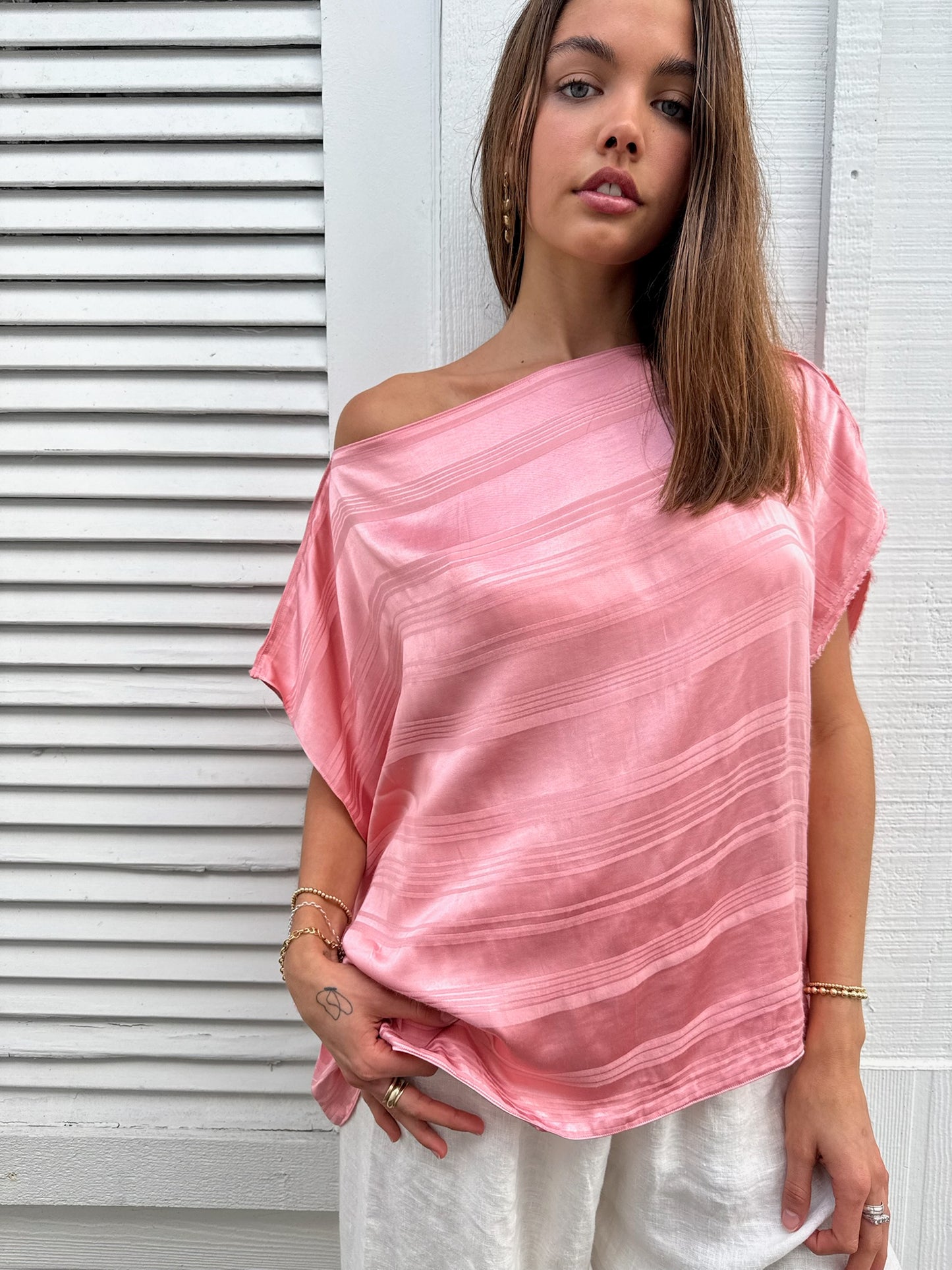 Amour Silk Poncho
