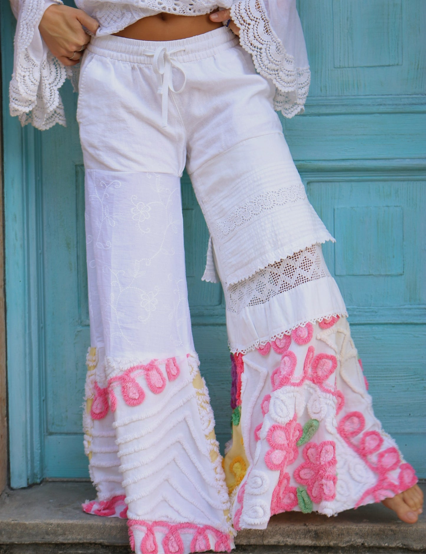 Chenille Patchwork Flares