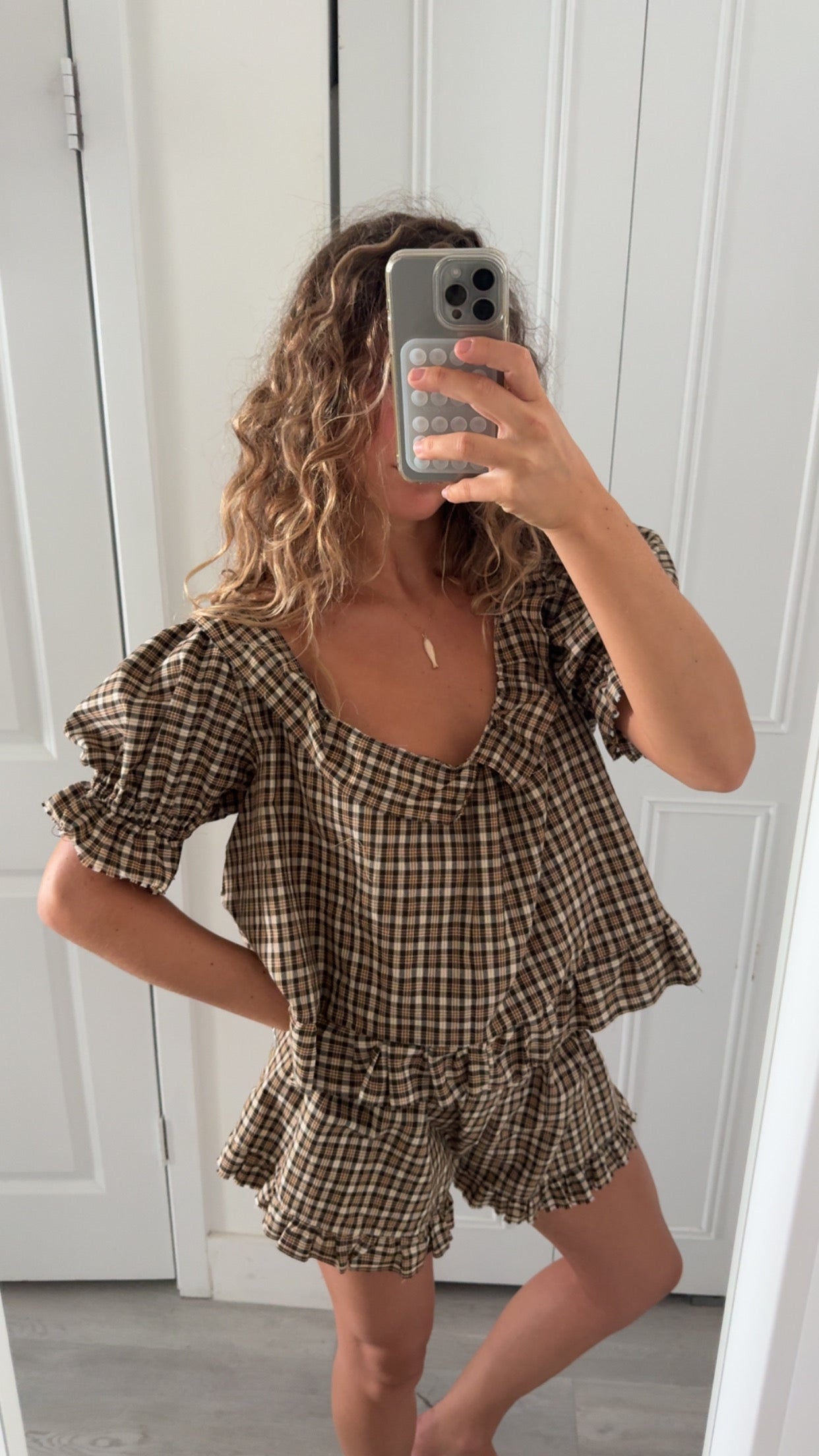 Boheme Blouse ~ Plaid