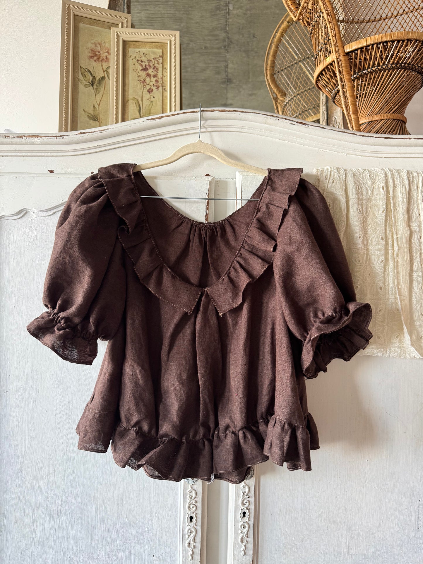 Boheme Blouse ~ Cocoa