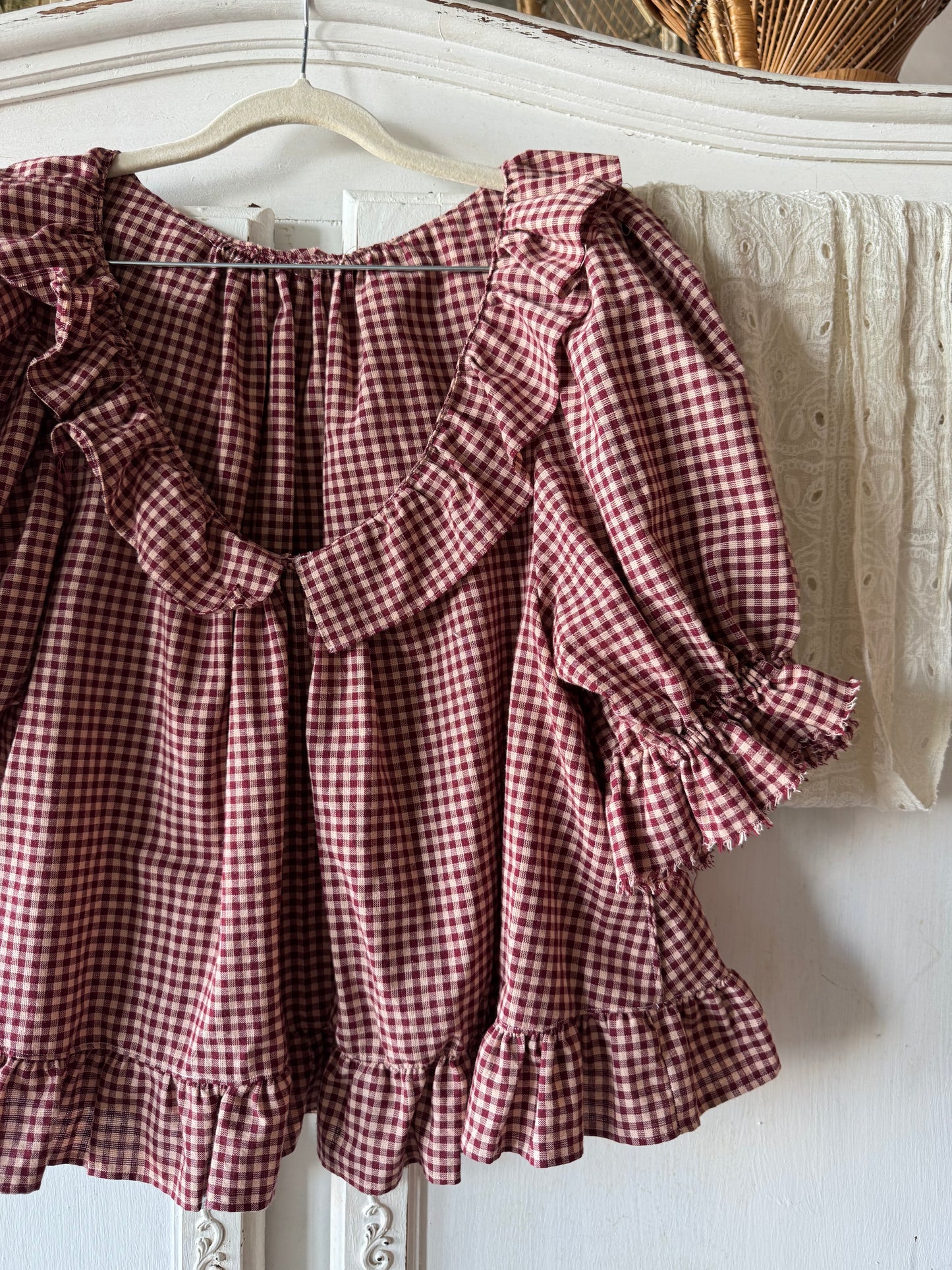 Boheme Blouse ~ Gingham