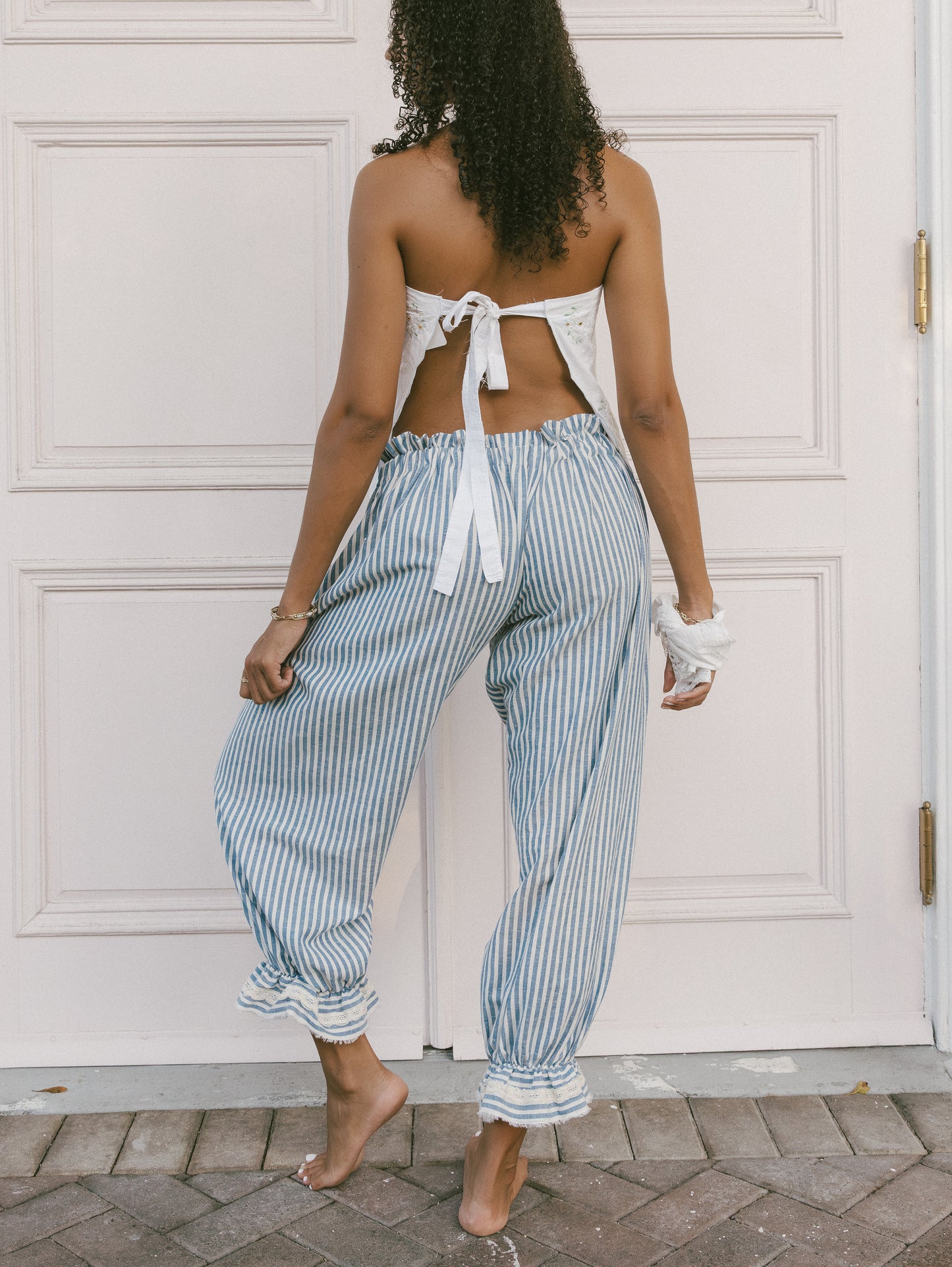 Navy Striped Bloomers