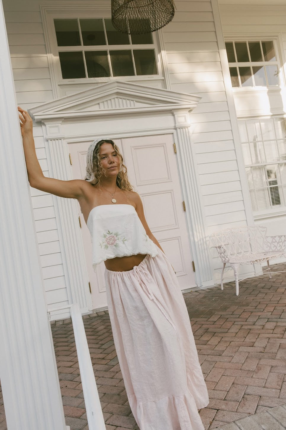 Linen Bliss Maxi ~ Macaroon
