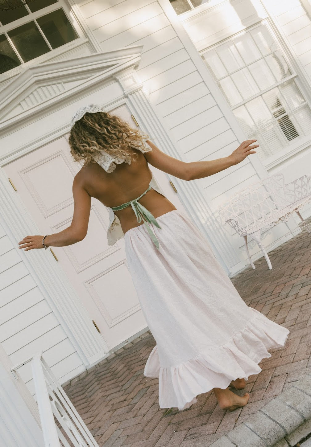 Linen Bliss Maxi ~ Macaroon
