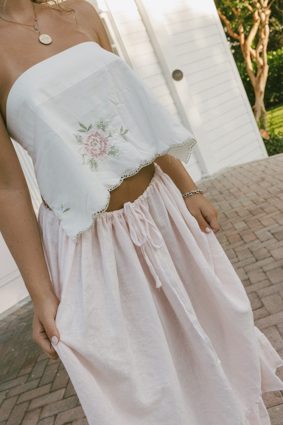 Linen Bliss Maxi ~ Macaroon