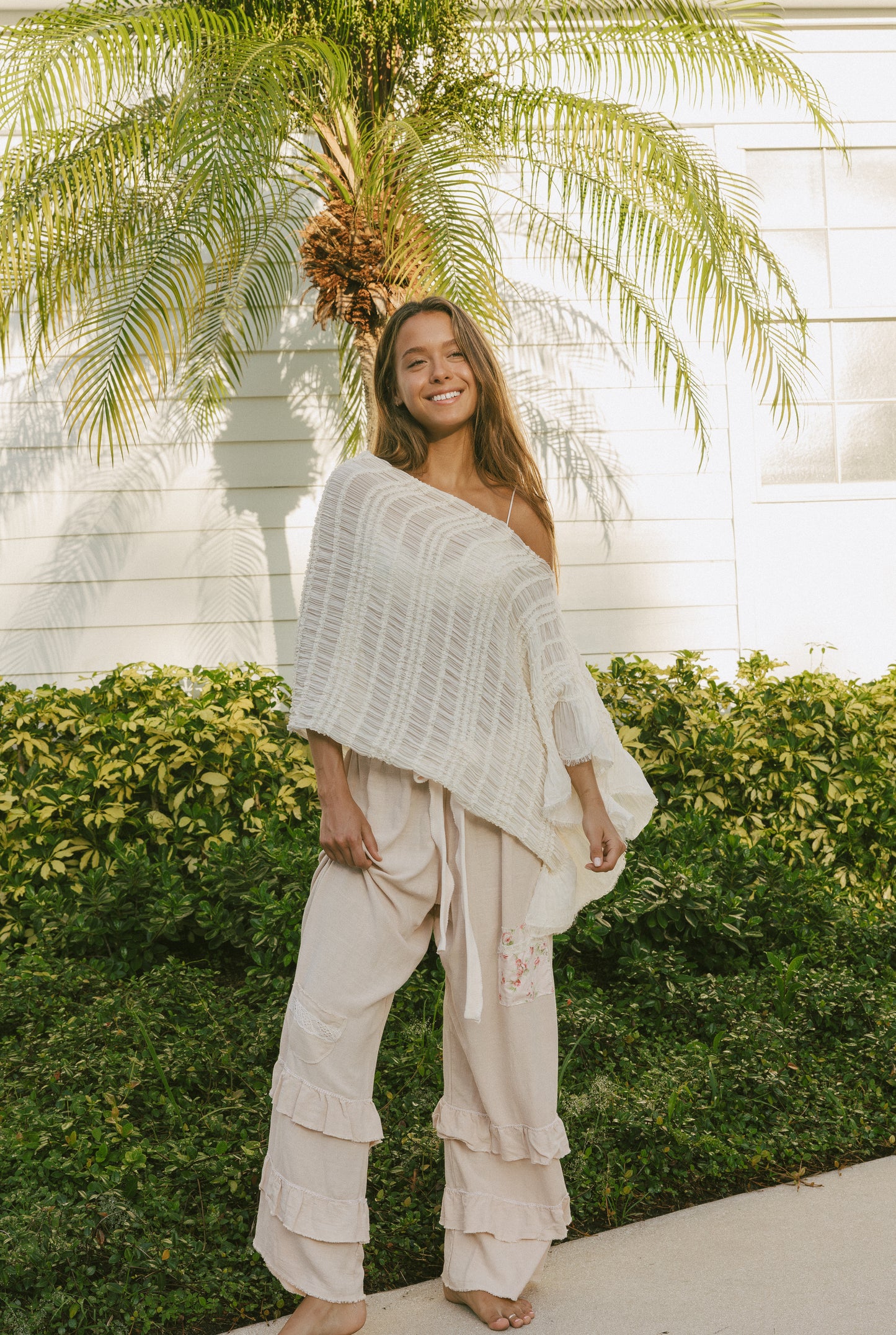 Woven Ivory Shawl