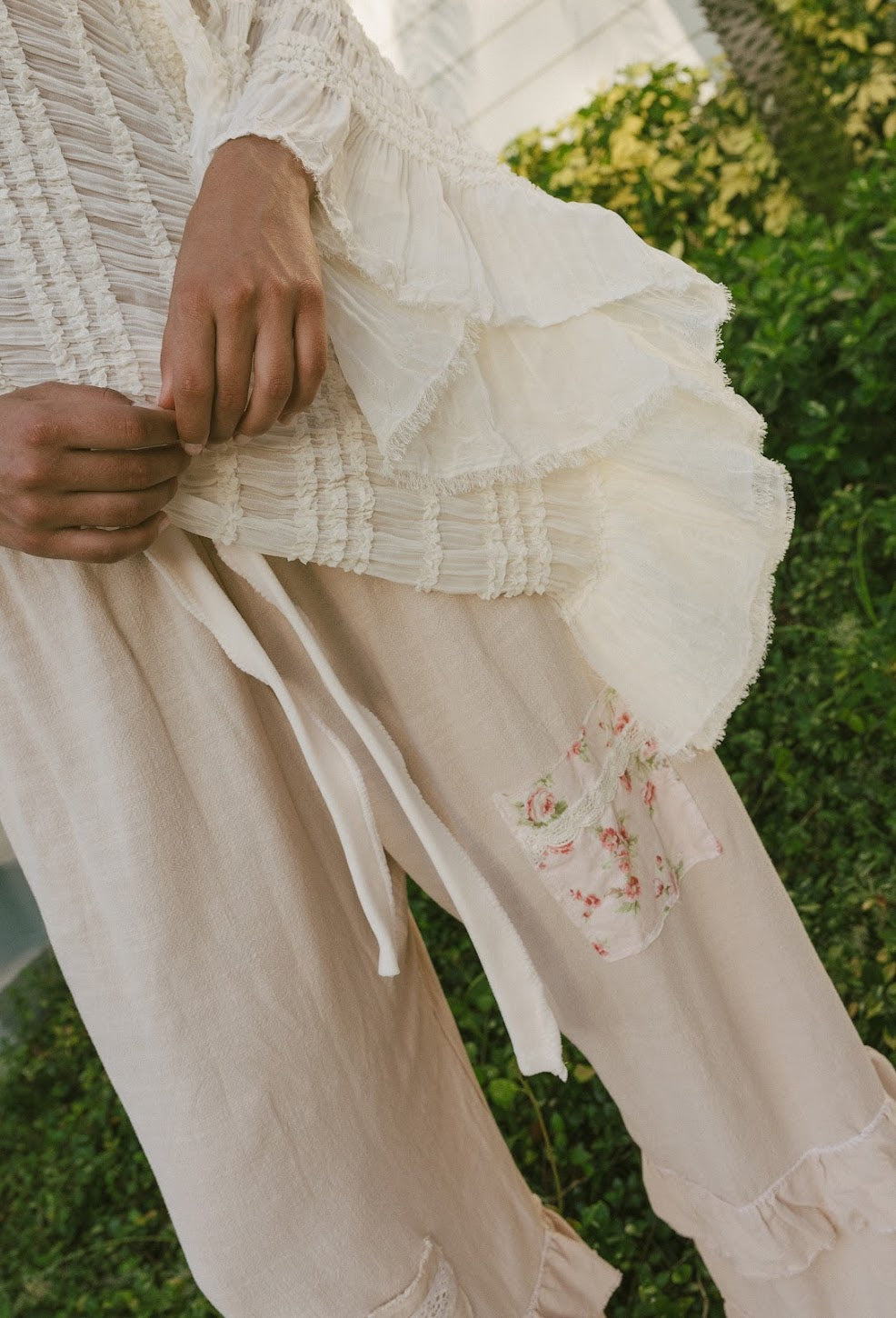 Woven Ivory Shawl