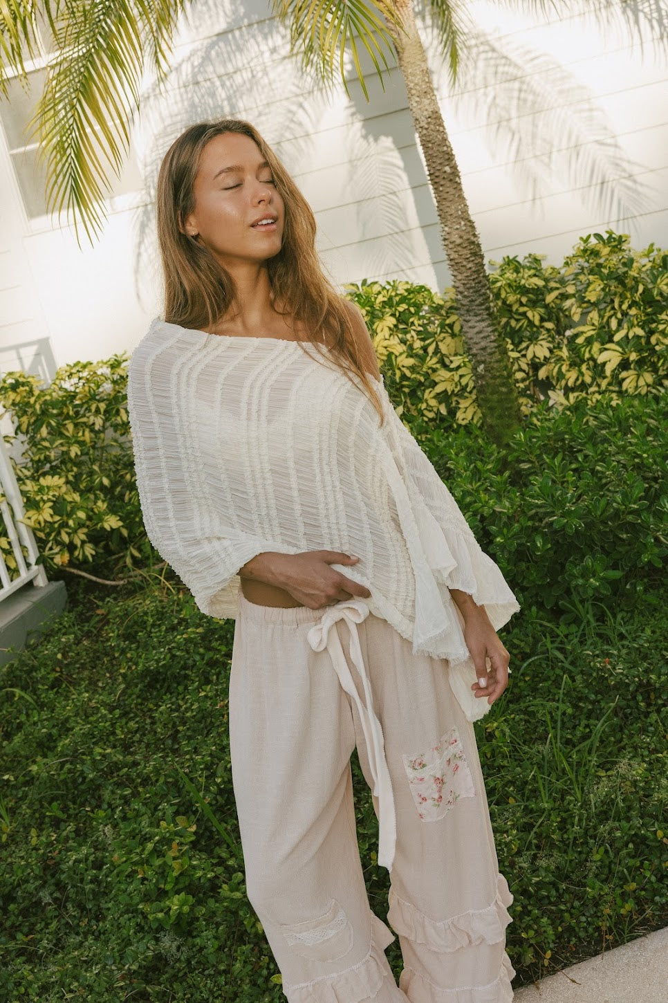 Woven Ivory Shawl