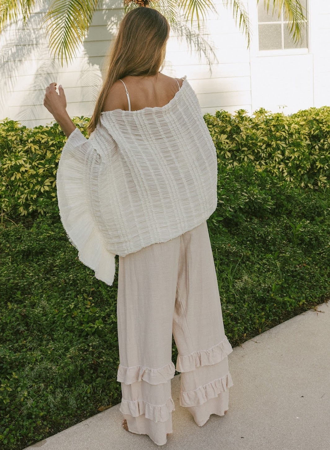 Woven Ivory Shawl