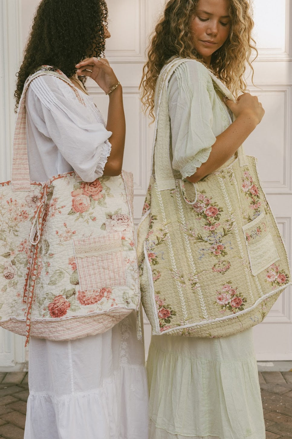 Rosette Quilted Tote