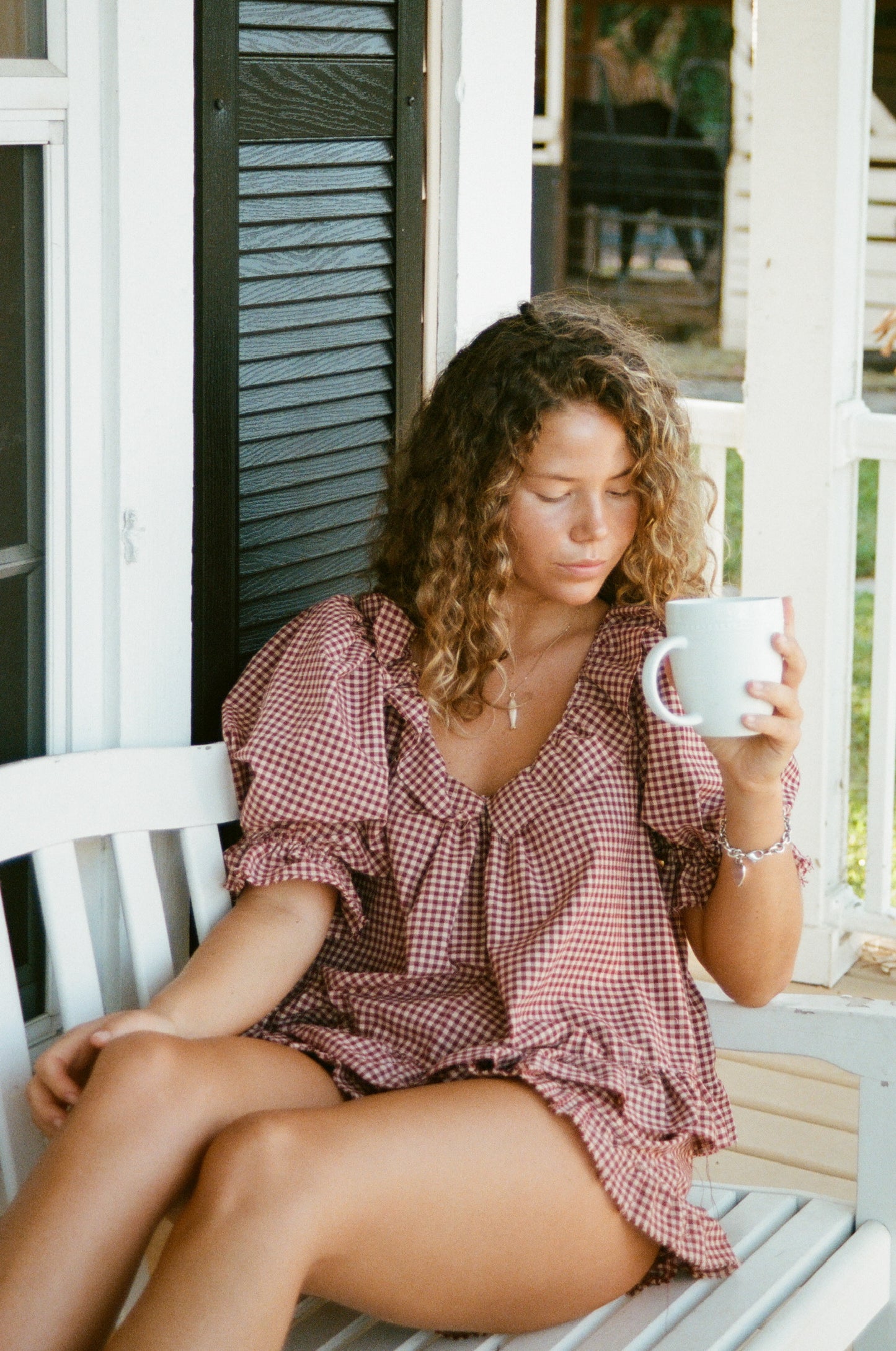 Boheme Blouse ~ Gingham