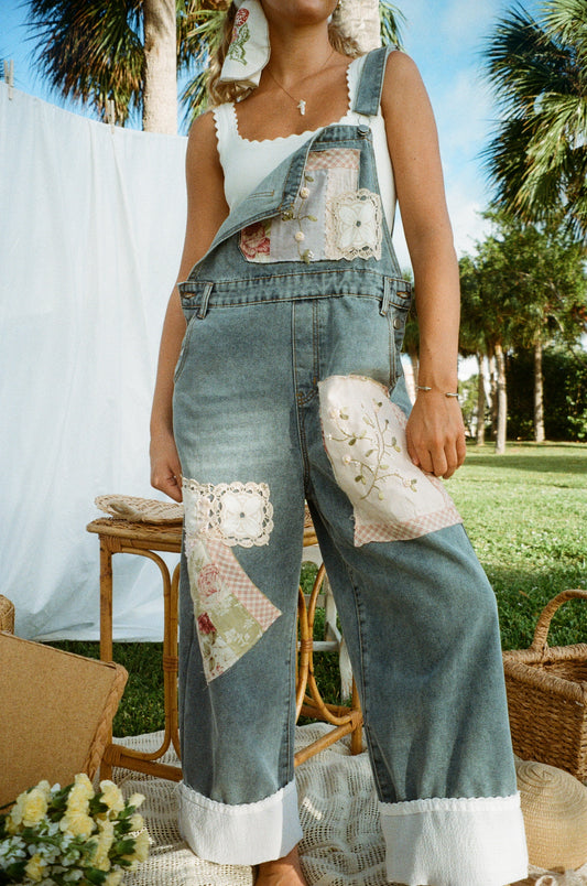 Vintage Bloom Overalls