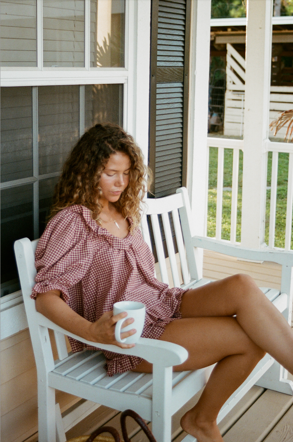 Boheme Blouse ~ Gingham