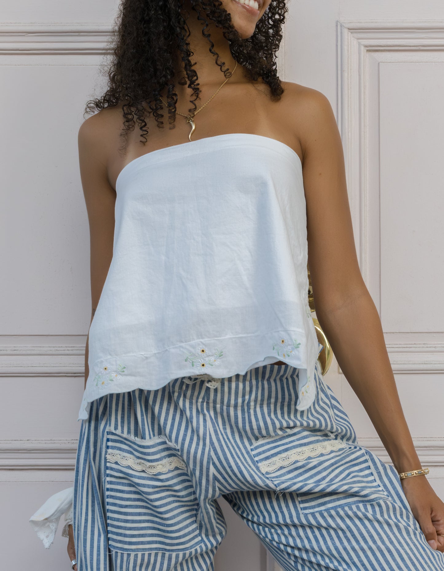 Navy Striped Bloomers