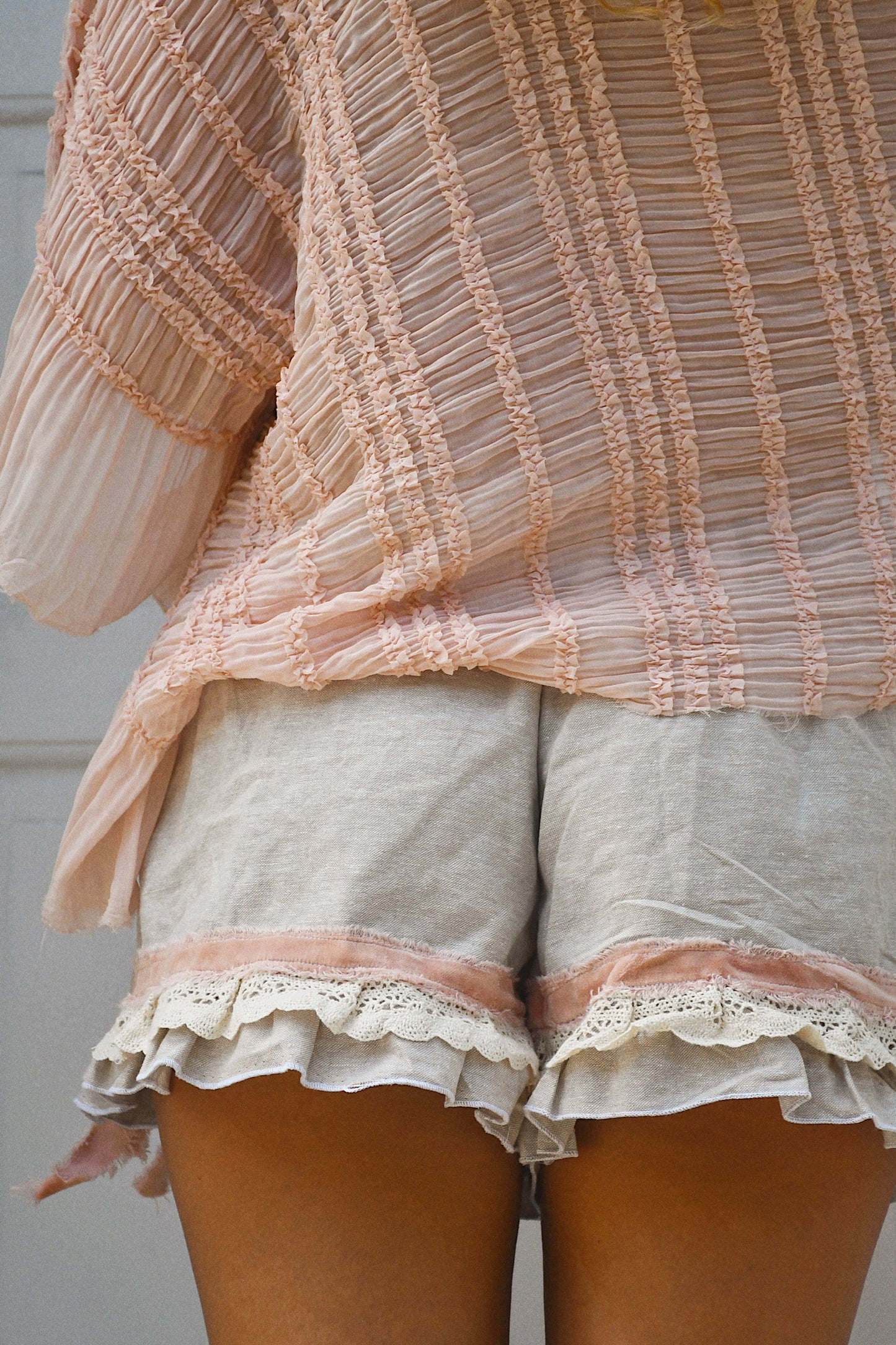 Woven Apricot Shawl